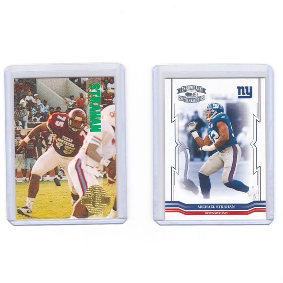 Michael Strahan Rookie Card NY Giants HOF Defensive End ESPN Analyst GMA Host!! - Picture 1 of 5